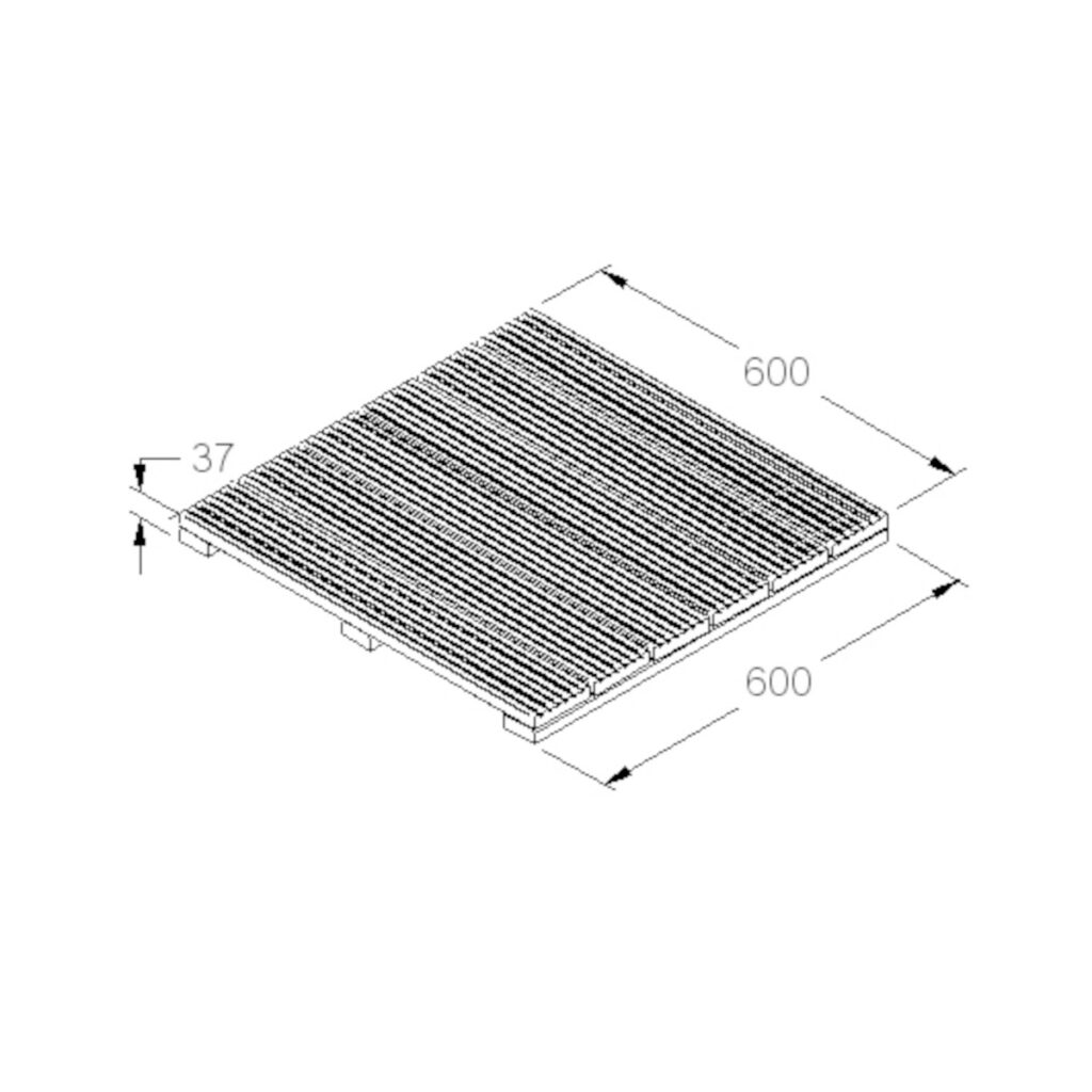 Forest Garden Patio Deck Tile – 60x60cm – Pack of 4 5013053164297 2